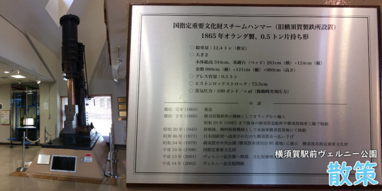 ヴェルニー記念館のスチームハンマー