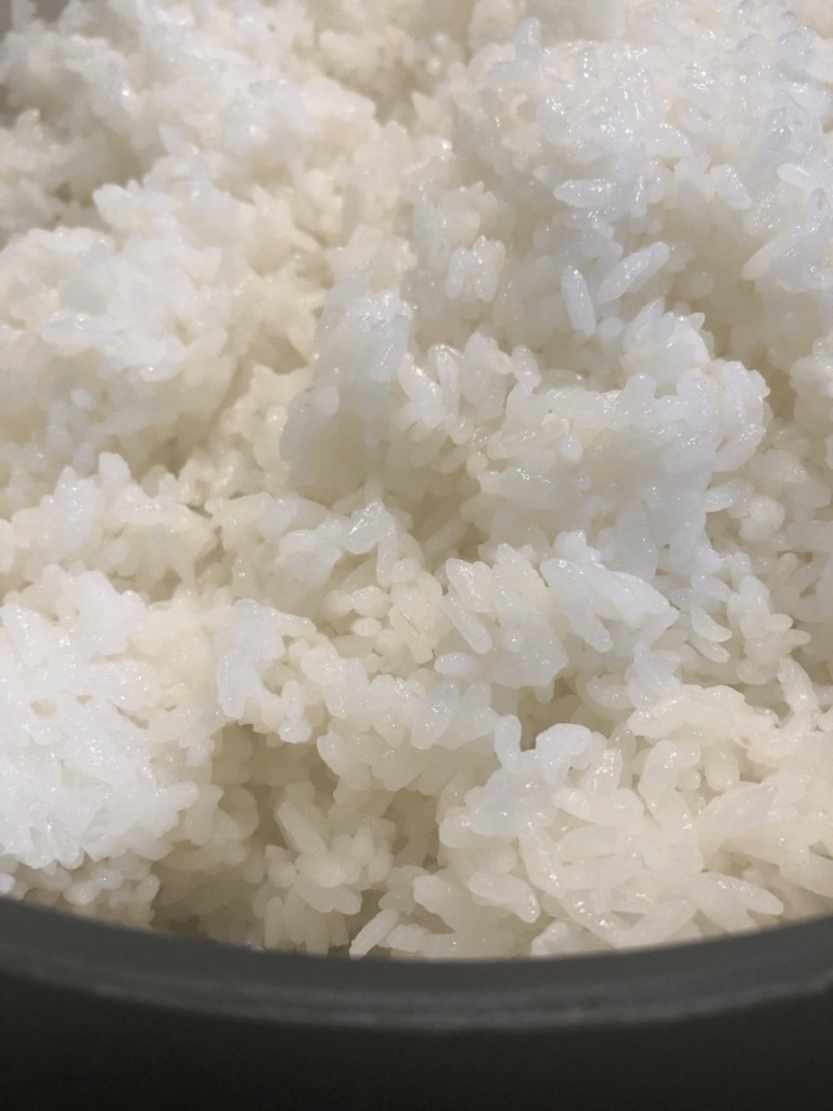 バーミキュラで炊いた白米